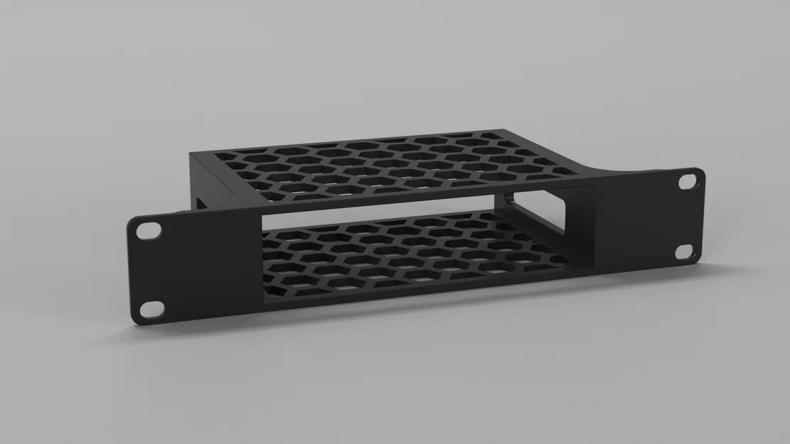 Ngàm gắn Fujitsu Futro S740 vào tủ rack 10 inch - Bản thiết kế 3D - Image 1