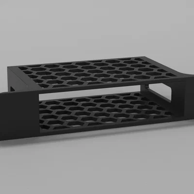 Ngàm gắn Fujitsu Futro S740 vào tủ rack 10 inch - Bản thiết kế 3D