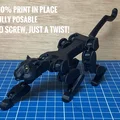 Black Panther - Mô hình in liền khối (print-in-place) có thể tạo dáng linh hoạt - Thumbnail 1