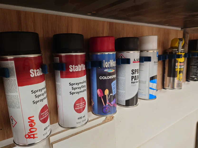 Bộ giá treo bình xịt đa năng gắn tường - Tự in 3D tùy chỉnh - Image 3