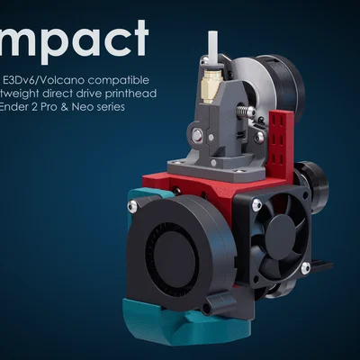 Đầu in The Impact cho máy in 3D Creality Ender 2 Pro và Neo