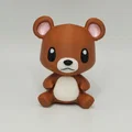 Mô hình gấu Teddy dễ thương trang trí bàn làm việc (File in 3D STL) - Thumbnail 1