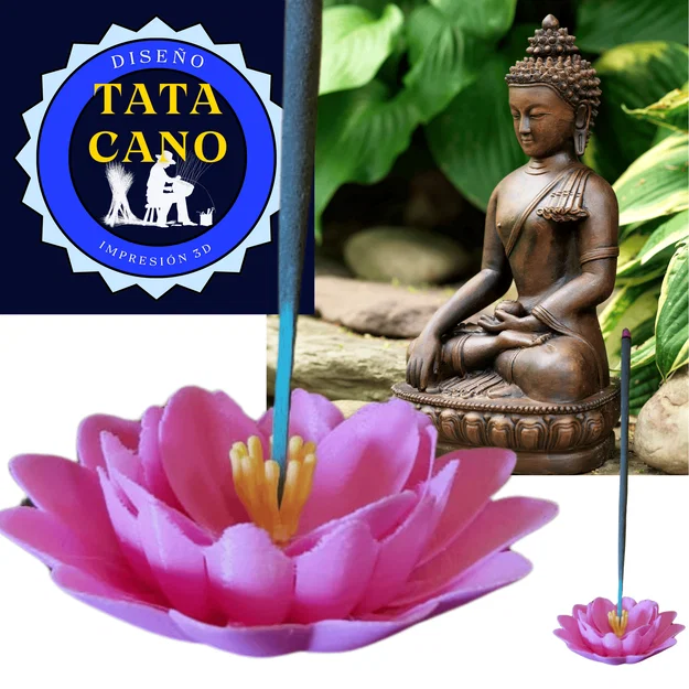 Khay cắm nhang hình hoa sen 3D - Phụ kiện decor độc đáo - Image 2