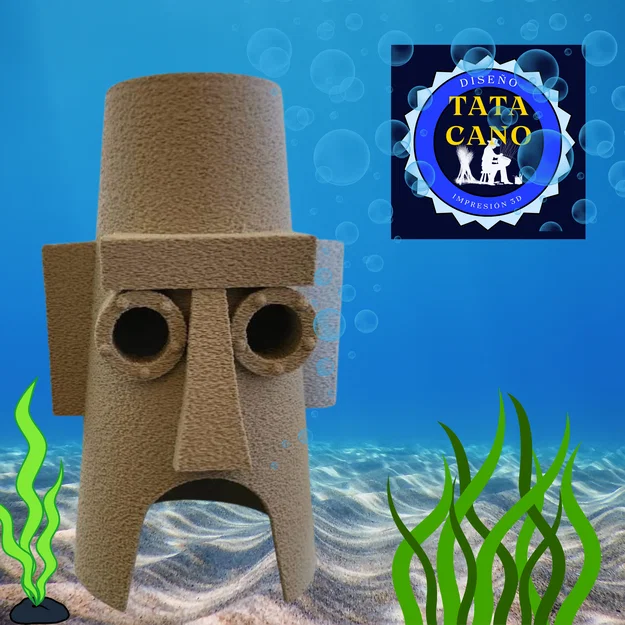 Nhà của Squidward, SpongeBob (Mô hình trang trí hồ cá) - Image 1