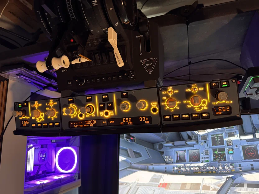 Bộ gá Winwing FCU vào Honeycomb Bravo - Image 1