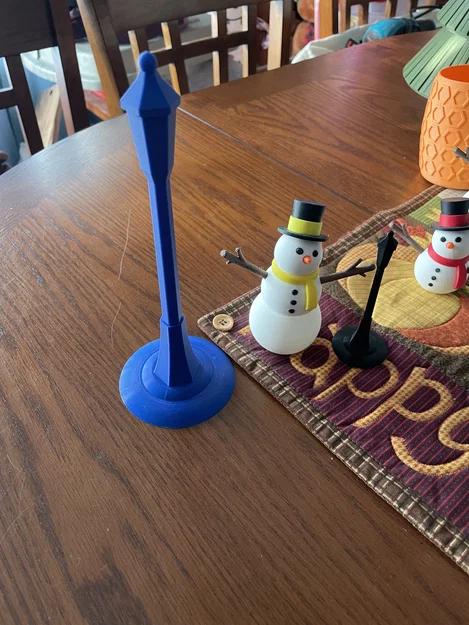 Mô hình cột đèn Lantern Street Light trang trí tiểu cảnh 3D - Image 1