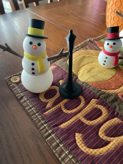 Mô hình cột đèn Lantern Street Light trang trí tiểu cảnh 3D - Image 2