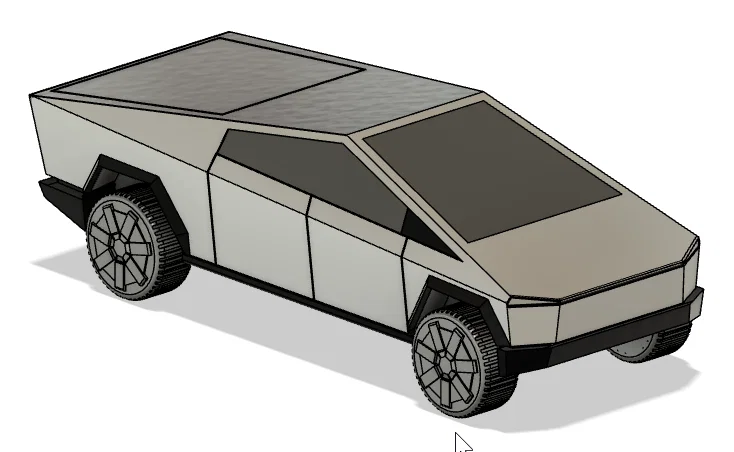 Mô hình Tesla Cybertruck phiên bản in một màu và nhiều màu - Image 1