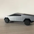 Mô hình Tesla Cybertruck phiên bản in một màu và nhiều màu - Thumbnail 2
