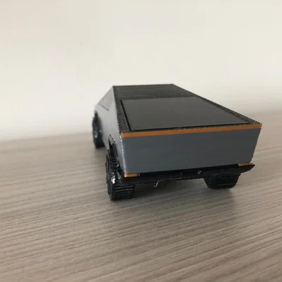 Mô hình Tesla Cybertruck phiên bản in một màu và nhiều màu