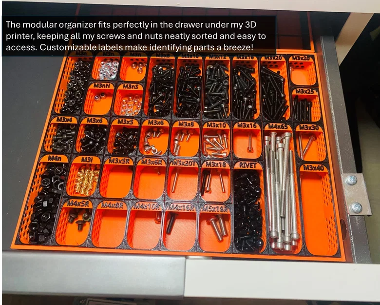 Modular Organizer - Khay đựng ốc vít và linh kiện nhỏ tùy biến - Image 1