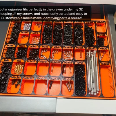 Modular Organizer - Khay đựng ốc vít và linh kiện nhỏ tùy biến