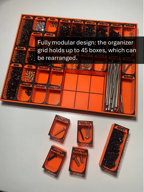 Modular Organizer - Khay đựng ốc vít và linh kiện nhỏ tùy biến - Image 2