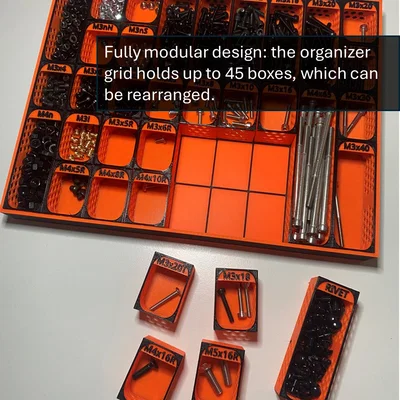 Modular Organizer - Khay đựng ốc vít và linh kiện nhỏ tùy biến