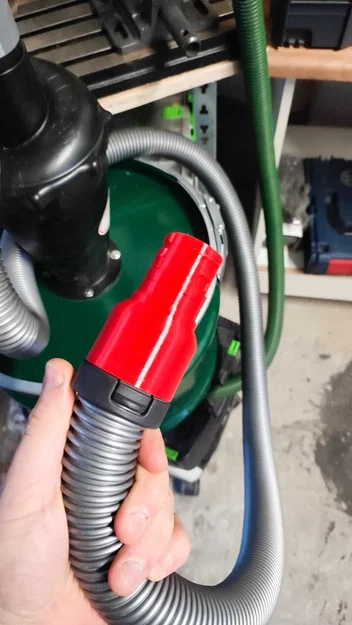 Đầu nối chuyển đổi máy hút bụi Festool (male part) (.stl, Fusion, step) - Image 3