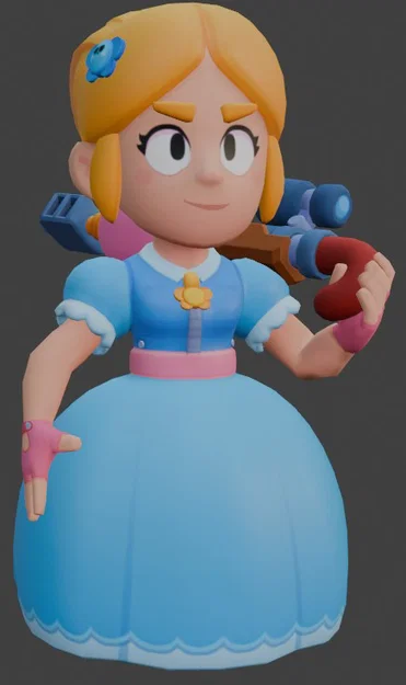 Mô hình 3D Piper từ Brawl Stars: Hướng dẫn in chi tiết cho fan game - Image 1