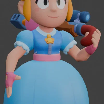 Mô hình 3D Piper từ Brawl Stars: Hướng dẫn in chi tiết cho fan game