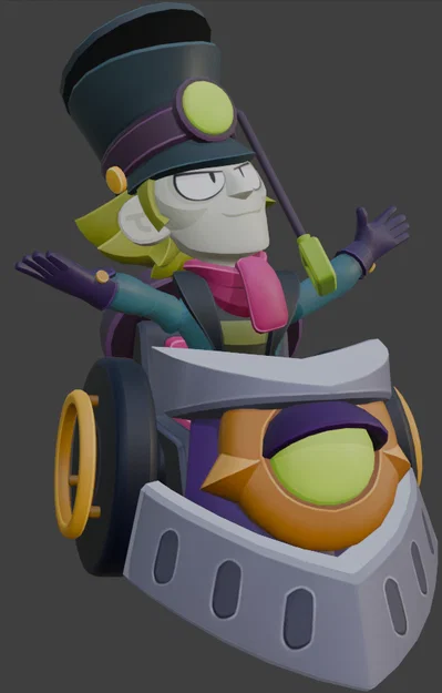 Mô hình 3D Chuck Brawl Stars sắc nét cho game thủ - Image 1