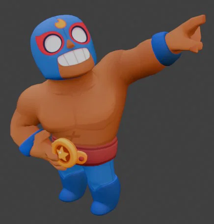 Mô hình 3D El Primo Brawl Stars - In ấn chi tiết và sắc nét - Image 1