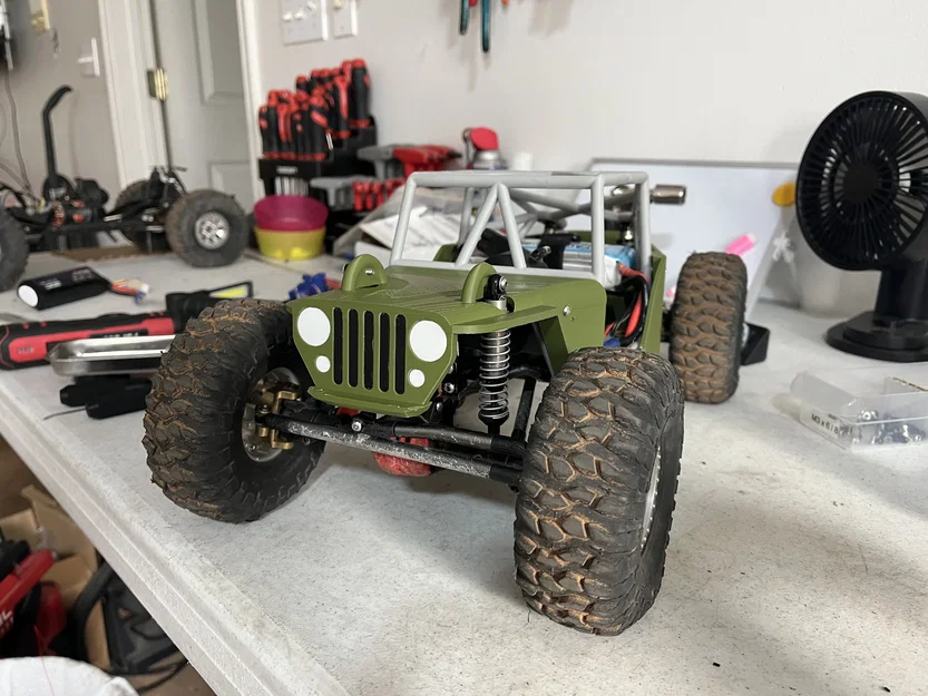 Mô hình xe Willy's Jeep tỷ lệ 1/10 - Image 2