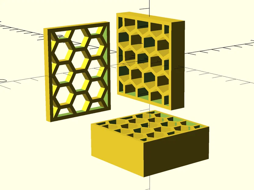 Công cụ tạo lưới lục giác đa hướng cho OpenSCAD - Image 1