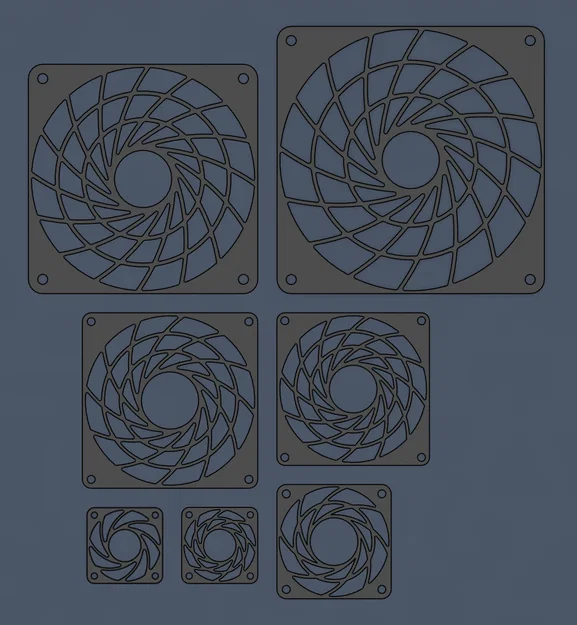 Fan shroud (chụp bảo vệ quạt) cho các kích thước 40/60/80/92/120/140mm - Image 2