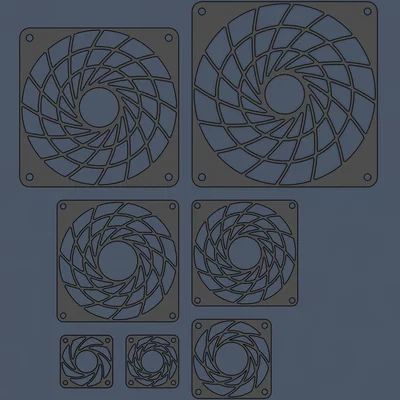 Fan shroud (chụp bảo vệ quạt) cho các kích thước 40/60/80/92/120/140mm