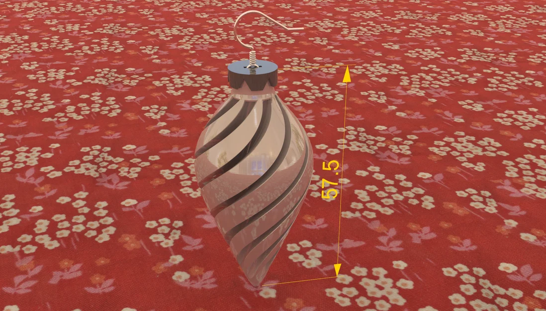 Bông tai hình quả châu trang trí Giáng sinh in 3D cực xinh - Image 2