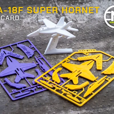 Mô hình Kit Card F/A-18F Super Hornet
