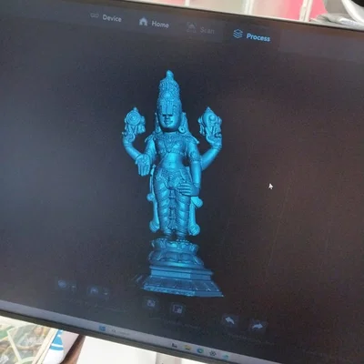 Mô hình in 3D tượng thần Lord Balaji (Venkateswara) chi tiết