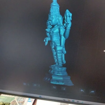 Mô hình in 3D tượng thần Lord Balaji (Venkateswara) chi tiết