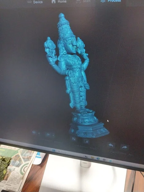 Mô hình in 3D tượng thần Lord Balaji (Venkateswara) chi tiết - Image 3