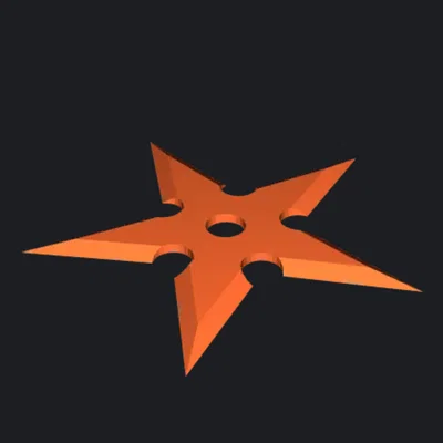 Mô hình phi tiêu Throwing Star - Thiết kế 3D độc đáo cho người hâm mộ