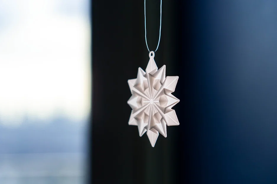 Vật phẩm trang trí Bông tuyết Origami - Image 2