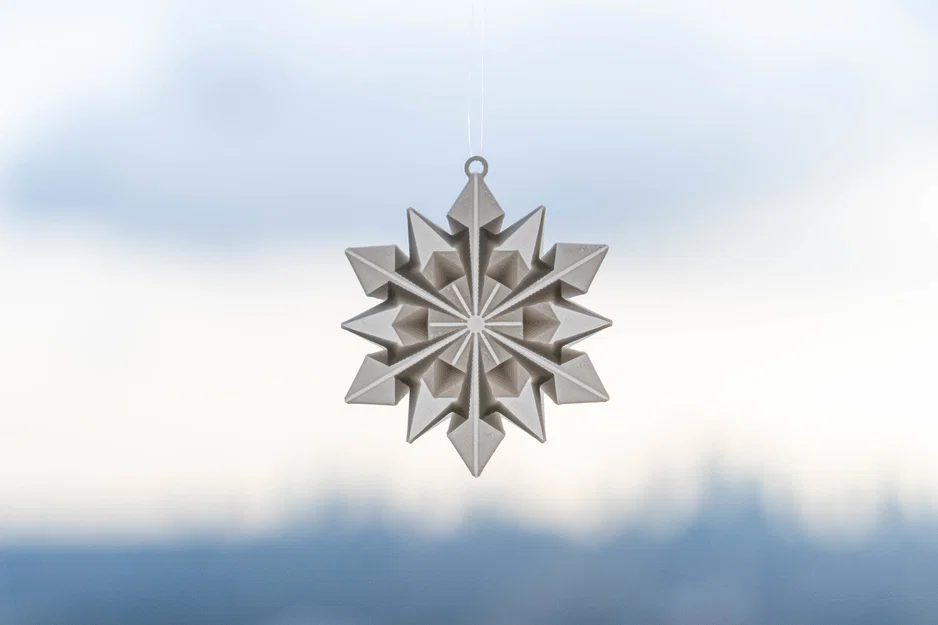 Vật phẩm trang trí Bông tuyết Origami - Image 4