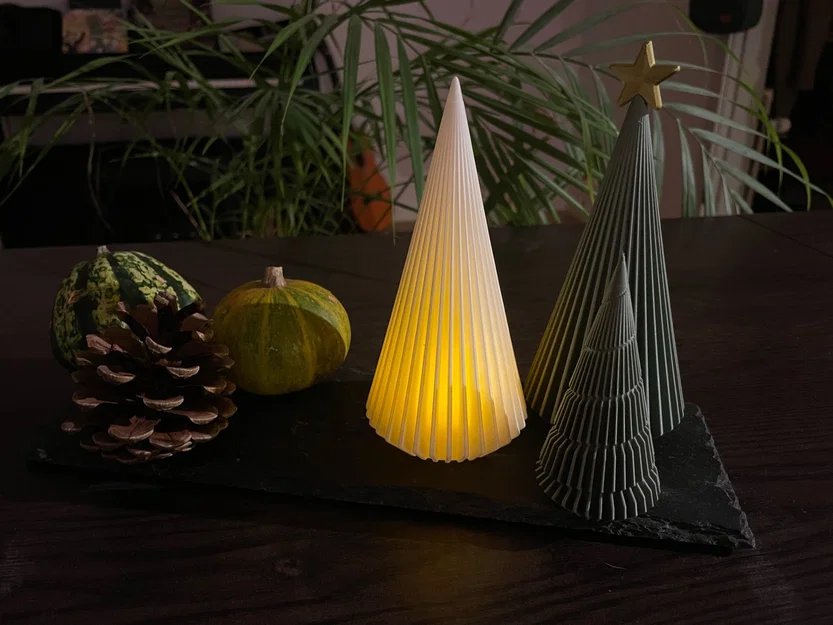 Cây thông Noel Vase Mode hiện đại (tương thích với nến điện tử) - Image 1