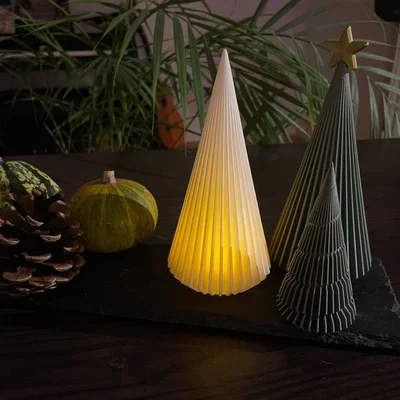 Cây thông Noel Vase Mode hiện đại (tương thích với nến điện tử)