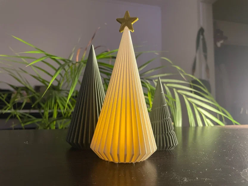 Cây thông Noel Vase Mode hiện đại (tương thích với nến điện tử) - Image 9