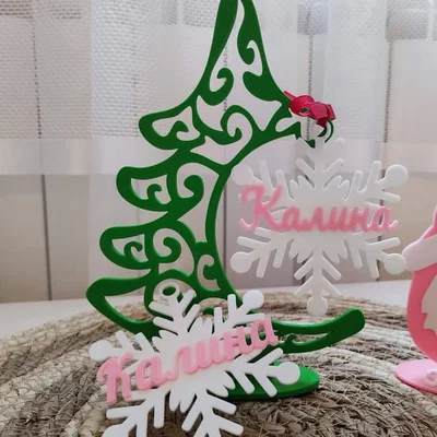 Cây thông Noel và Đồ trang trí Bông tuyết