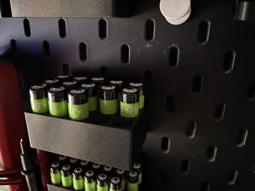 Khay Đựng Pin AA Cho Bảng Treo IKEA Skadis - In 3D Tiện Lợi - Image 1