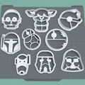 Bộ khuôn cắt bánh quy Star Wars 9 mẫu in 3D độc đáo - Thumbnail 2