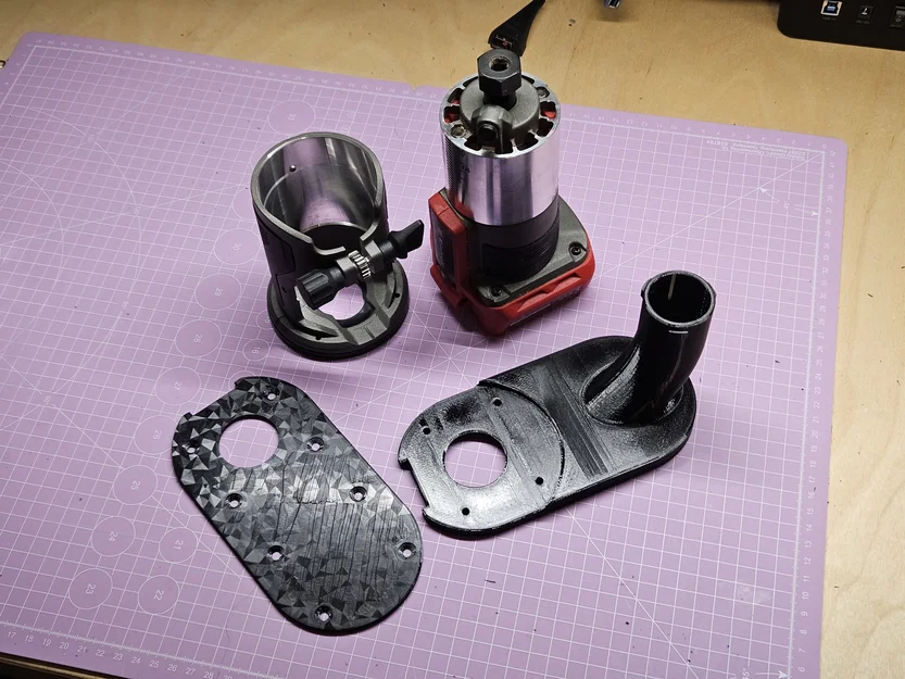 Đế hút bụi cho máy phay Einhell TP-RO 18 Li BL - Tương thích OsVac - Image 3