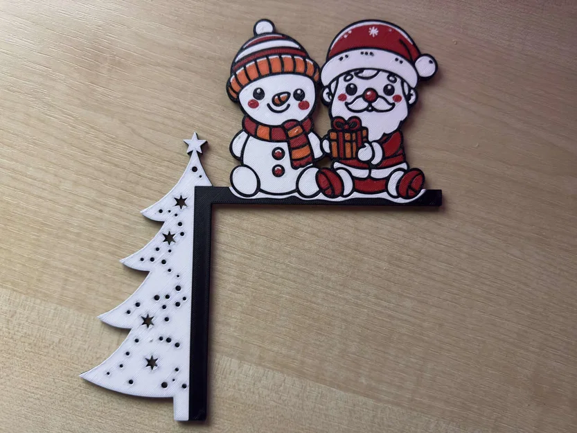 Decor Góc Cửa Ông Già Noel và Người Tuyết Giáng Sinh - Image 1