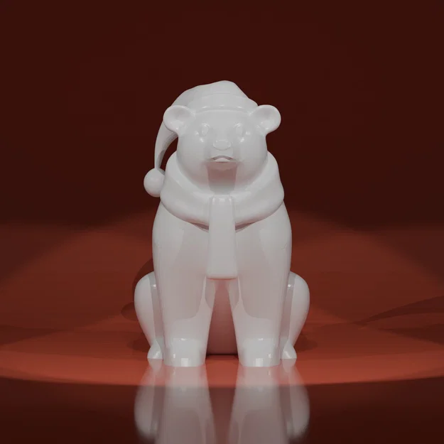 Mô hình Gấu Bắc Cực Giáng sinh - Image 6