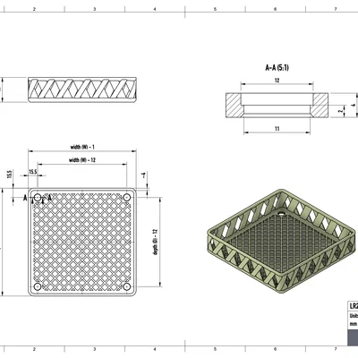 Giỏ đựng đồ phòng tắm thiết kế dạng lưới đa kích thước