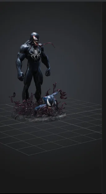 Mô hình Venom hành động cực ngầu kèm chân đế chi tiết cho in 3D - Image 1