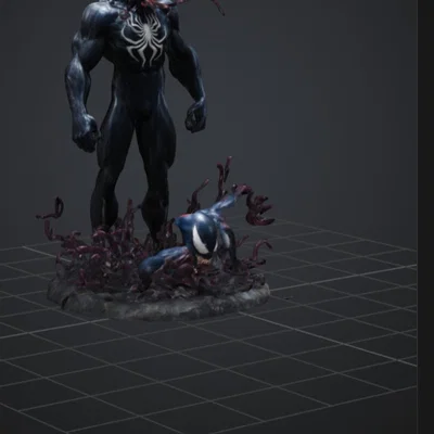 Mô hình Venom hành động cực ngầu kèm chân đế chi tiết cho in 3D