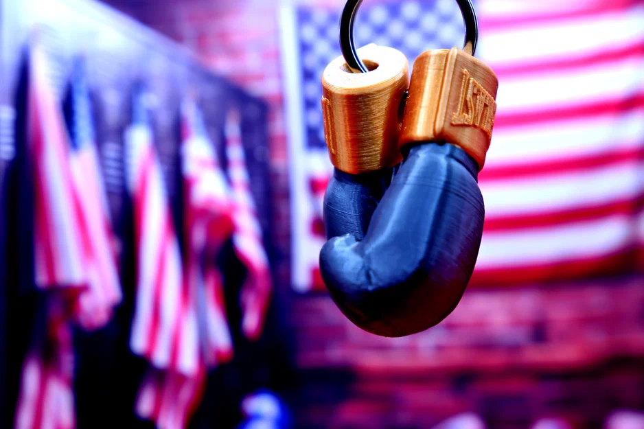 Móc khóa găng tay đấm bốc (Boxing gloves) in 3D độc đáo - Image 1