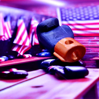 Móc khóa găng tay đấm bốc (Boxing gloves) in 3D độc đáo