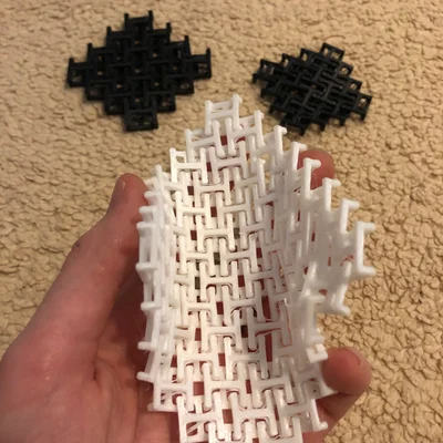 Mô hình lưới xích Chainmail Fidget in 3D không cần support